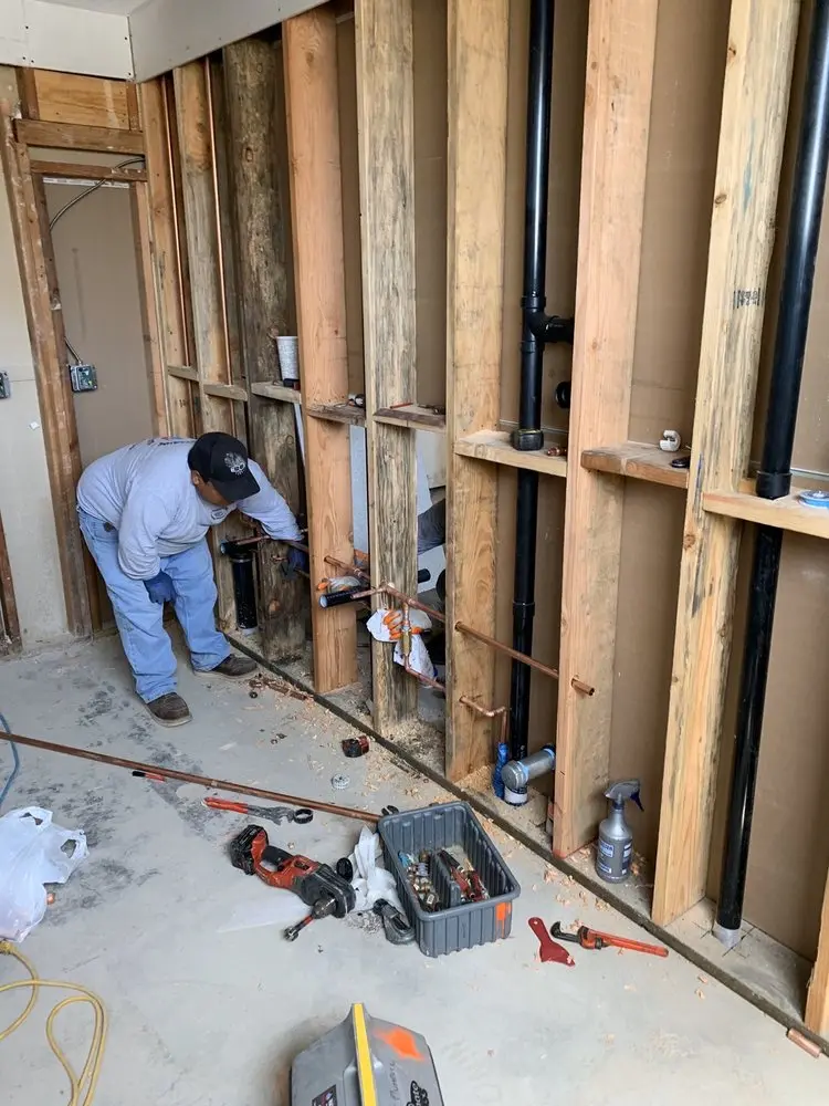 Commercial rough-in plumbing for Trenchless Sewer Repair in Harrisonburg